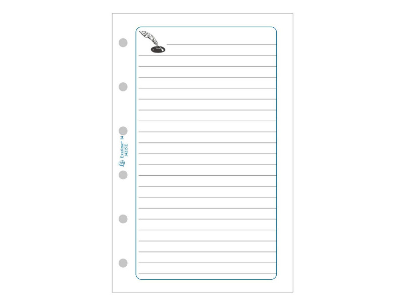 EXACOMPTA Recharge pour Exatime 17, 47 feuillets notes