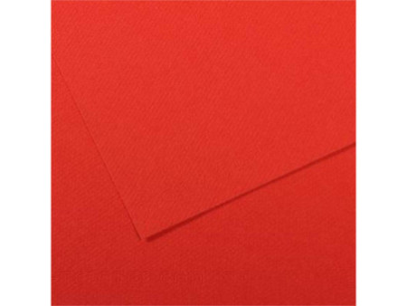 CANSON Papier dessin Mi-Teintes, 500 x 650 mm, coquelicot