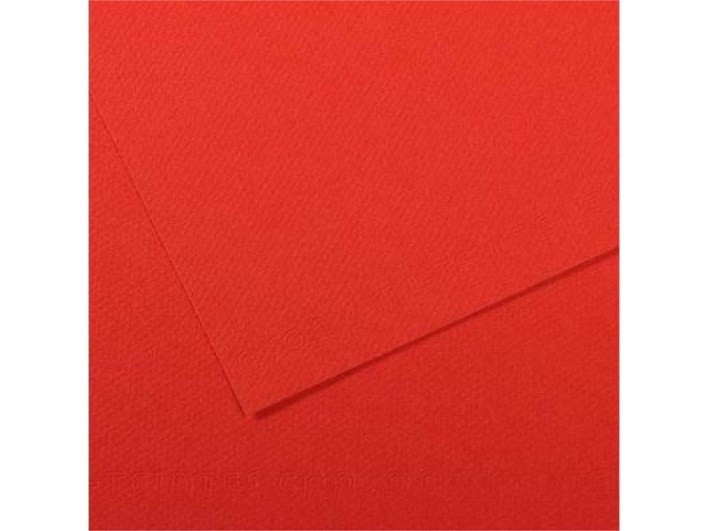 CANSON Papier dessin Mi-Teintes, 500 x 650 mm, coquelicot