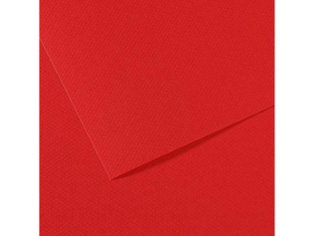 CANSON Papier dessin Mi-teintes, 500 x 650 mm, rouge vif