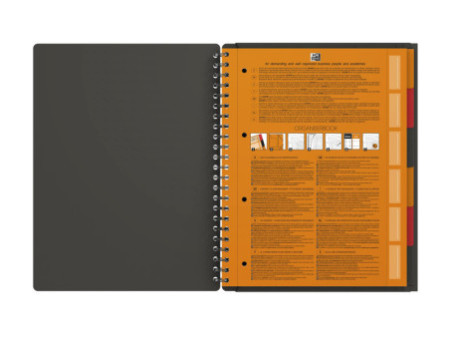 Oxford International Cahier 'ORGANISERBOOK', A4+, quadrillé