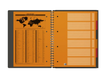 Oxford International Cahier 'ORGANISERBOOK', A4+, quadrillé