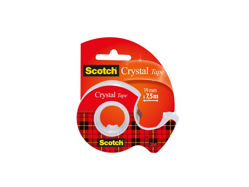 Scotch Ruban adhésif Crystal Clear 600, avec dévidoir