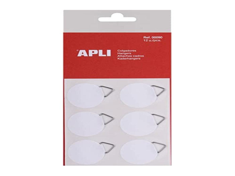 APLI Attache cadre, papier autocollant, blanc