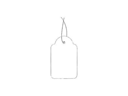 APLI Etiquette à suspendre, dimensions: 18 x 29 mm, blanc