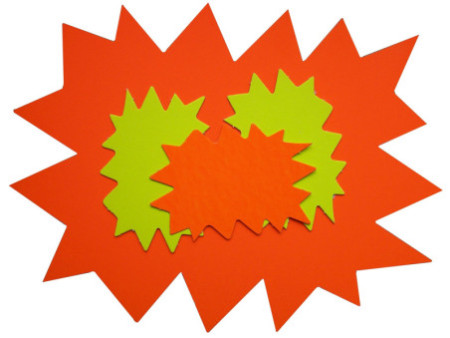 APLI Etiquette symbole 'Eclaté', 80 x 120 mm