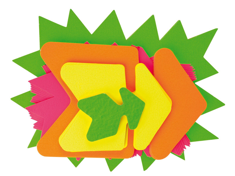 APLI Etiquette symbole, formes et couleurs assorties