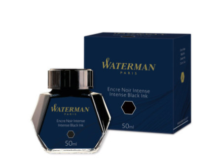 WATERMAN Flacon d'encre, contenu: 50 ml en verre, noir