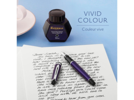 WATERMAN Flacon d'encre, contenu: 50 ml en verre, noir