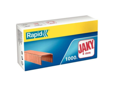 Rapid Agrafes Jaky 8, cuivré