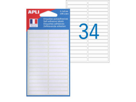 APLI Etiquette multi-usage, 5 x 35 mm, blanc