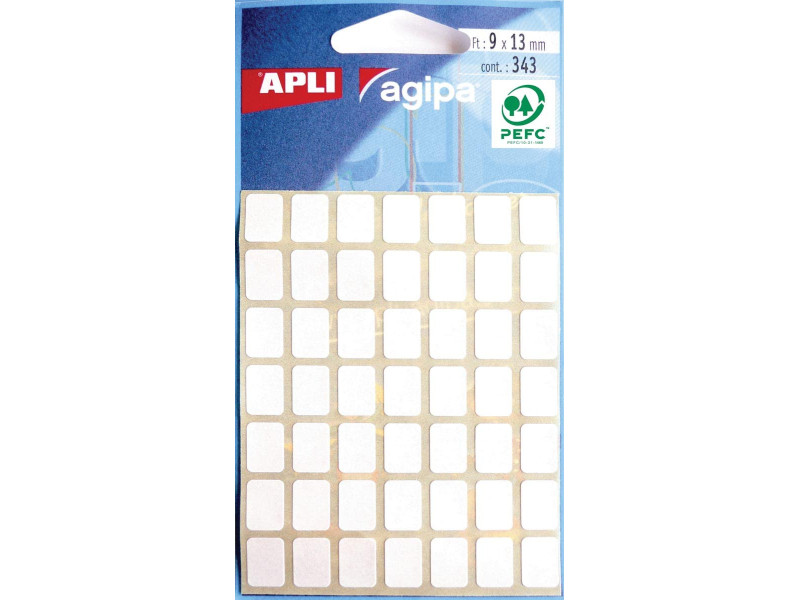 APLI Etiquette multi-usage, 9 x 13 mm, blanc