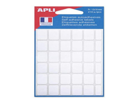 APLI Etiquette multi-usage, 12 x 18 mm, blanc