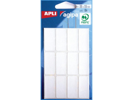 APLI Etiquette multi-usage, 15 x 35 mm, blanc
