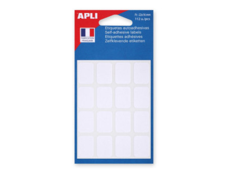 APLI Etiquette multi-usage, 16 x 22 mm, blanc