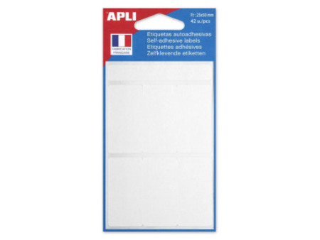 APLI Etiquette multi-usage, 25 x 50 mm, blanc