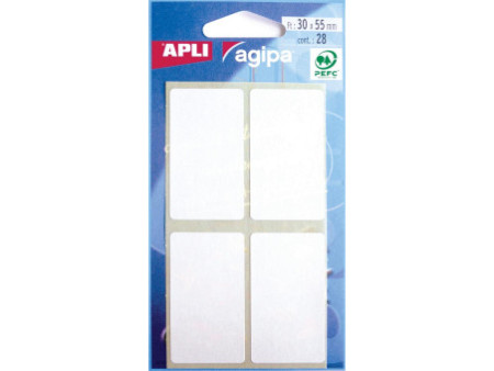 APLI Etiquette multi-usage, 30 x 55 mm, blanc
