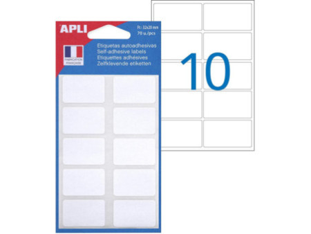 APLI Etiquette multi-usage, 20 x 32 mm, blanc