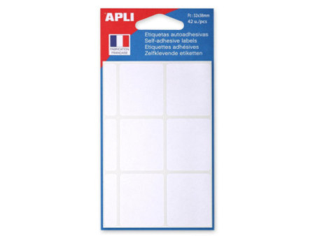 APLI Etiquette multi-usage, 32 x 38 mm, blanc