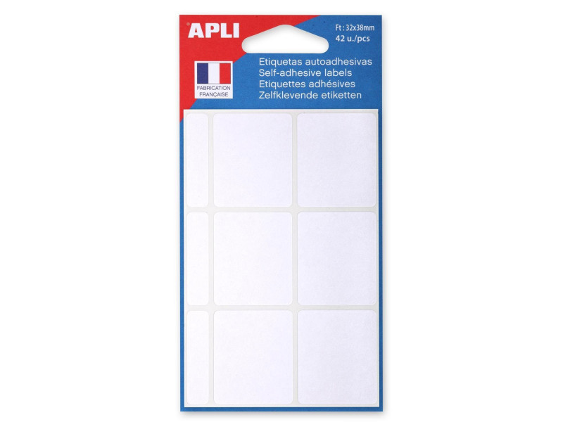 APLI Etiquette multi-usage, 32 x 38 mm, blanc
