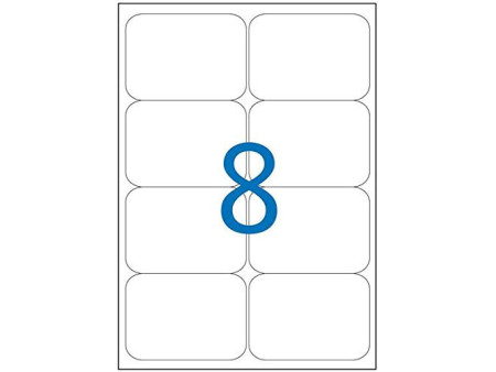 APLI Etiquettes translucides, 99,1 x 67,7 mm