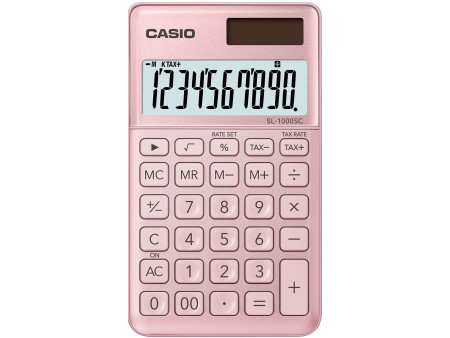 CASIO Calculatrice SL-1000 SC-PK, alimentation solaire/pile