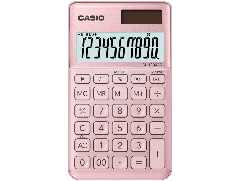 CASIO Calculatrice SL-1000 SC-PK, alimentation solaire/pile