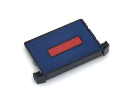 trodat Cassette d'encrage pour dateur 4750 à 2 couleurs bleu