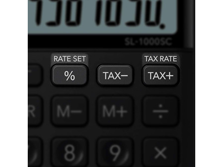 CASIO Calculatrice SL-1000 SC-PK, alimentation solaire/pile