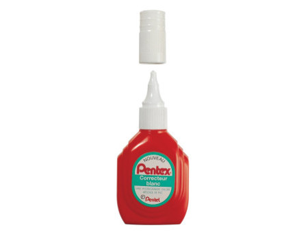 Pentel Flacon correcteur ZLC1W, blanc, contenu: 18 ml