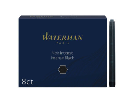 WATERMAN Cartouches d'encre longues, noir intense