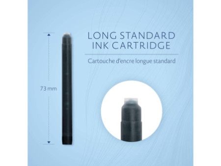 WATERMAN Cartouches d'encre longues, noir intense