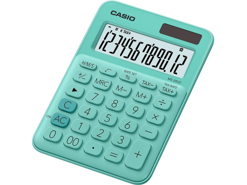 CASIO Calculatrice de bureau MS-20UC-GN, vert