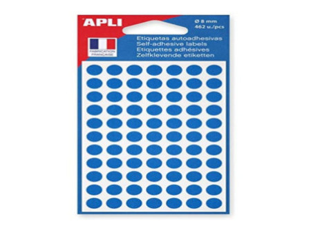 APLI Pastille de signalisation, diamètre: 8 mm, bleu