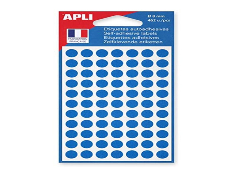 APLI Pastille de signalisation, diamètre: 8 mm, bleu