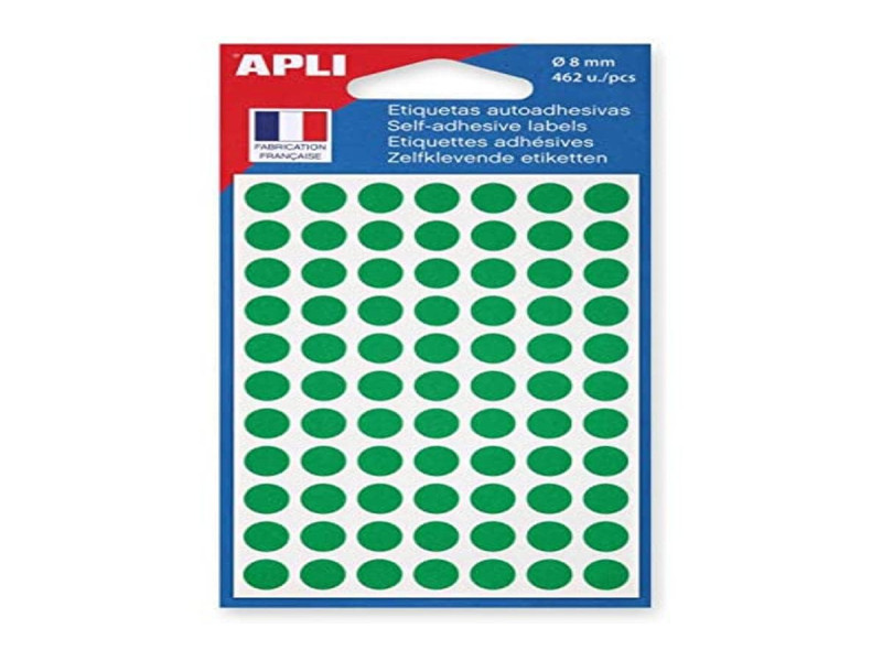 APLI Pastille de signalisation, diamètre: 8 mm, vert