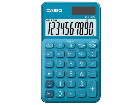 CASIO Calculatrice SL-310UC-BU, bleu