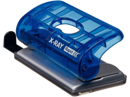 Rapid Perforateur X Ray EC 10, coque: bleu transparent