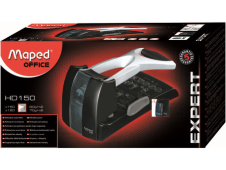 Maped Perforateur d'archives Expert HD150, noir/argent