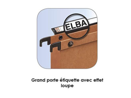 ELBA l'oblique dossiers suspendus AZV pour armoire, fond V
