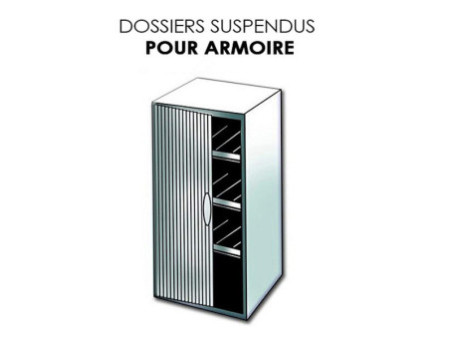 ELBA l'oblique Dossiers suspendus AZV pour armoire, Fond 15