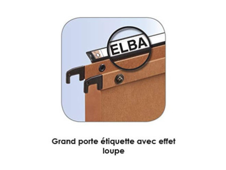 ELBA l'oblique Dossiers suspendus AZV pour armoire, fond 15