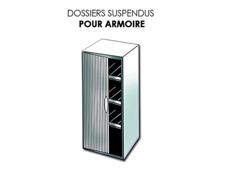ELBA l'oblique Dossiers suspendus AZV pour armoire, fond 30