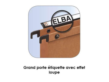 ELBA l'oblique Dossiers suspendus AZV pour armoire, fond 50
