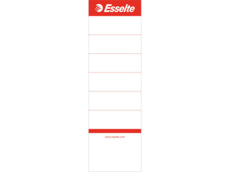 Esselte Etiquette pour dos de classeur, 60 x 190 mm, blanc