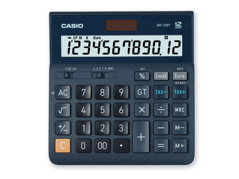 CASIO Calculatrice de bureau DF-12ET, 12 chiffres, noir