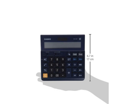 CASIO Calculatrice de bureau DF-12ET, 12 chiffres, noir
