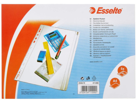 Esselte Pochette fourre-tout, PVC, grainée, 0,20 mm