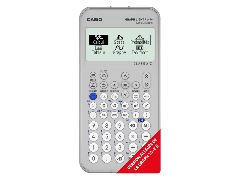 CASIO Calculatrice graphique GraphLight, écran 8 lignes