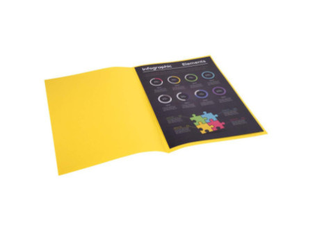 EXACOMPTA Sous-chemises ROCK'S, 220 x 310 mm, jaune citron